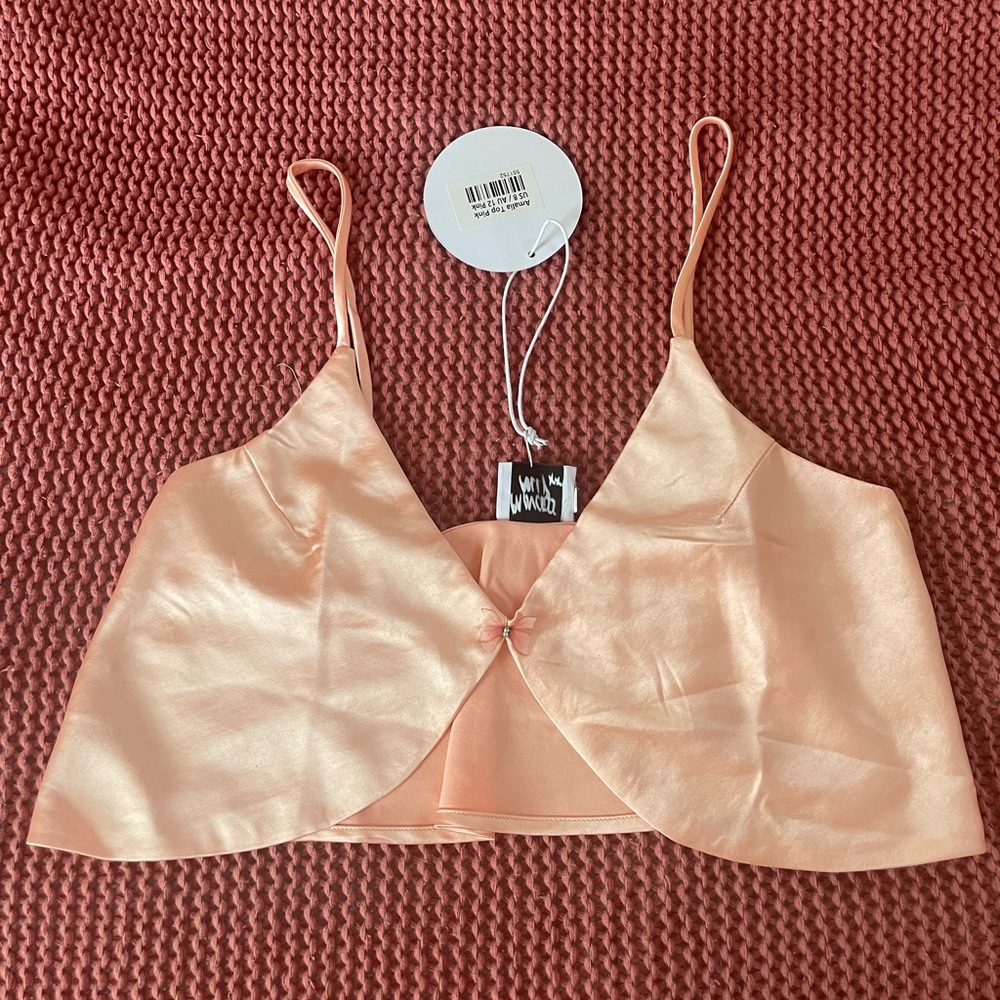 Princess Polly Pink Butterfly Top Size 8